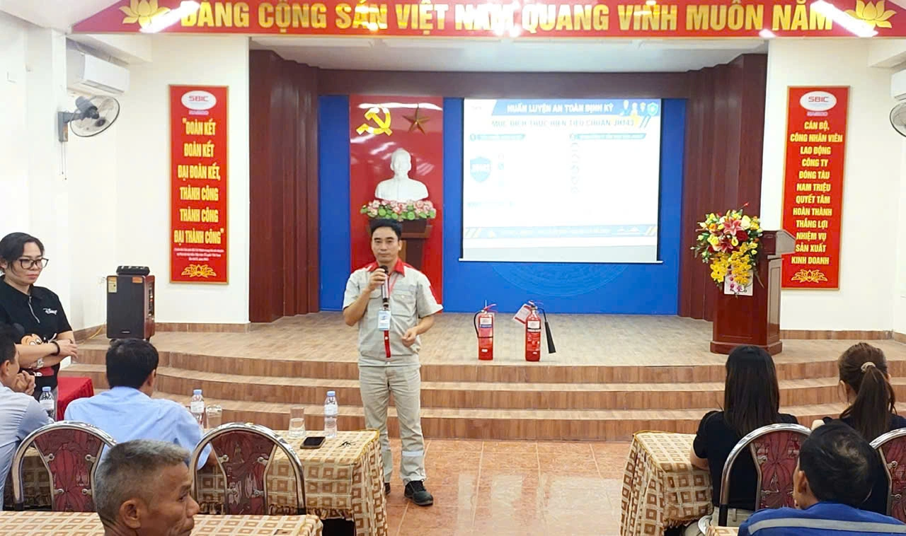 ĐÀO TẠO JH143 VỀ AN TOÀN, VỆ SINH LAO ĐỘNG - NÂNG CAO Ý THỨC, CHỦ ĐỘNG PHÒNG NGỪA RỦI RO